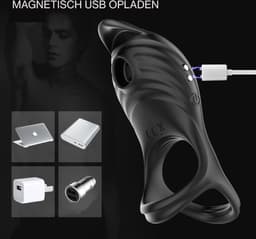TipsToys® Vibrator Cockring - Zuig Luchtdruk Afstandsbediening Seksspeeltje voor Mannen Vrouwen — thumbnail 5