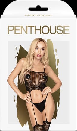 Penthouse Lingerie Sex Dealer - Erotische Body - Maat XL - Zwart — thumbnail 3