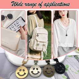 Dailygoods- Ritssluitingtrekker Afneembaar - Set van 8 - Smiley-gezicht - Duurzaam - Kledingaccessoires - Kleurrijk ontwerp - Ritsschuiver — thumbnail 3