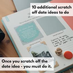 Avonturenboek Voor Koppels - Date Night Ideeën - Samen Herinneringen Maken - 60+ Kras Activiteiten - 27 x 22 cm — thumbnail 4