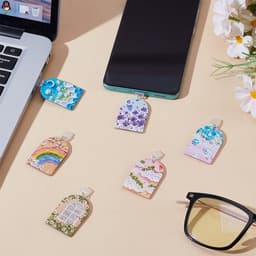 Dailygoods - Set van 6 USB Stofstekkers in Kleurrijke Designs — thumbnail 4
