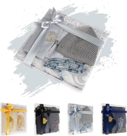 Islamic Prayer Gift Set for Men, Velvet, Prayer Carpet Tasbih Beads, Yase Book, Muslim Prayer, Essentials Eid Gift — thumbnail 5