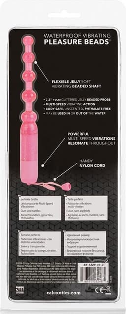CalExotics - Vibrating Pleasure Beads - Anal Toys Probes Roze — thumbnail 4
