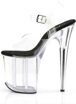 Pleaser - FLAMINGO-808 Sandaal met enkelband, Paaldans schoenen - Paaldans schoenen - 42 Shoes - Zwart — thumbnail 3