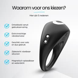 IVY LUX Cockring Vibrerend voor Koppels NXT - Next Generation Vibrator - Hoogwaardige Penisring – Krachtige Vibrator voor Duo Genot – Oplaadbaar, Waterdicht & Comfortabel — thumbnail 2