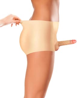 Real Body - Bodysuit - Female to Male - Mannelijk Onderlichaam met Holle Penis - Verkrijgbaar in 2 maten S/M — thumbnail 3