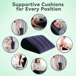 Oneay Sekskussen – Opblaasbaar positiekussen voor stellen, lekvrij ondersteuningskussen met wasbare hoes, perfect voor intimiteit en compatibel met seksstoelen. — thumbnail 3