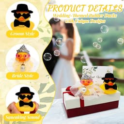 Bruidspaar Figuren - Koppels Cadeau - Bruiloft Decoratie - Compleet met Geschenkdoos - 25 x 15 x 5 cm - Wit — thumbnail 5