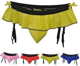 Mini Rok voor Mannen - Sexy Thong Ondergoed in Roze — thumbnail 3