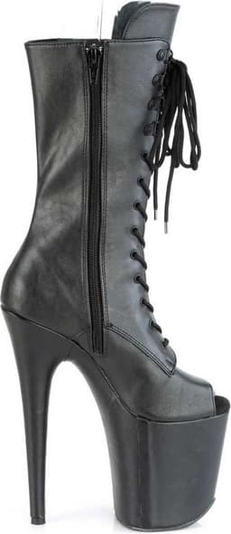 Pleaser - FLAMINGO-1051WR Plateau Laarzen, Paaldans schoenen - Paaldans schoenen - 39 Shoes - Zwart — thumbnail 2