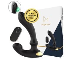 Prostaat Vibrator Mannen - Nappex™ Tambo Prostaat Stimulator - [ Incl. Krachtige Prostaat Thruster ] Vibrerende Buttplug - Anaal Vibrator - Dildo - Erotiek - Anale Speeltjes - Kamasutra - Sex Toys voor Mannen & Koppels - Zwart