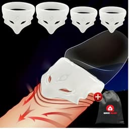 Quick Relief Frenulum Teaser™ - Eikel Sleeve - Set van 4 eikel sleeves - Voorhuid corrector - Eikelring - Klaarkomen uitstellen — thumbnail 1