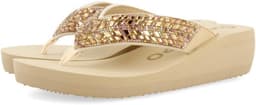 Dames sleehak teenslipper met kristallen decoratie — thumbnail 1