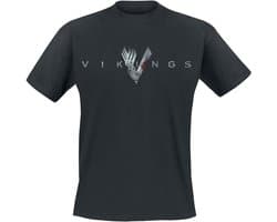 Vikings Welkom in Valhalla T-shirt - Zwart Katoen Fan Merchandise