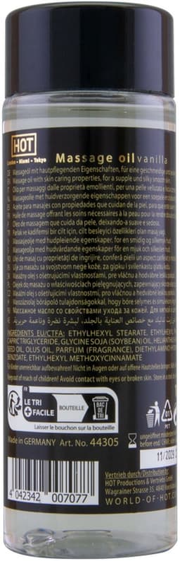 Hot - Vanilla 100ml Massage olie - Transparant — thumbnail 4