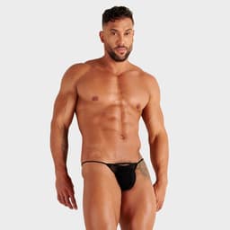 WOH heren microfiber G-string personal allure zwart — thumbnail 5