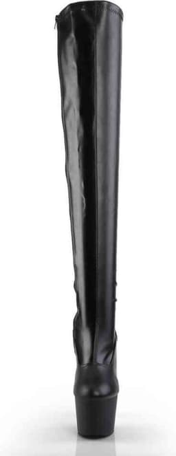 Pleaser - ADORE-3000 Plateau Overknee Laarzen - Paaldans schoenen - 45 Shoes - Zwart — thumbnail 2