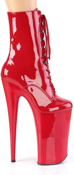 Pleaser - BEYOND-1020 Plateau Laarzen, Paaldans schoenen - Paaldans schoenen - 35 Shoes - Rood — thumbnail 5