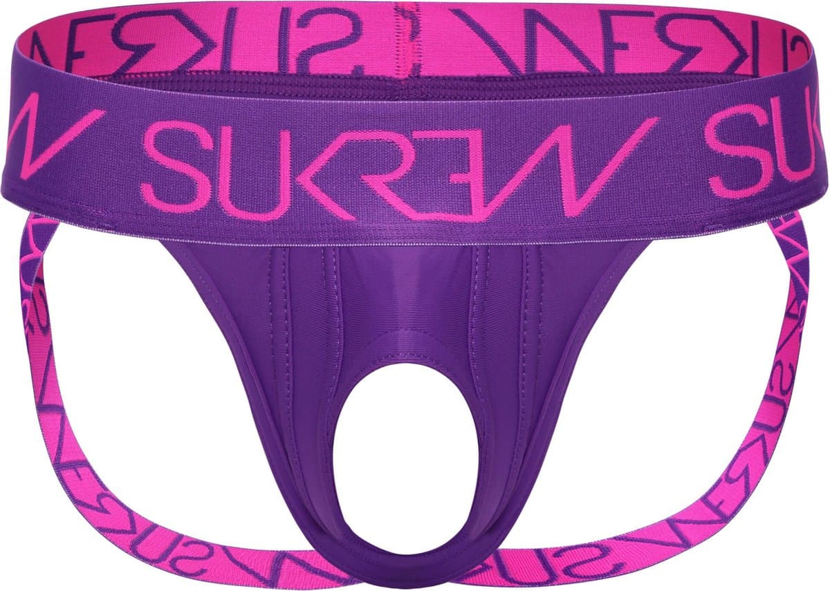 SUKREW U-Style Jockstrap Tyrian Purple - MAAT L - Heren Ondergoed - Jockstrap voor Man - Mannen Jock — afbeelding 1