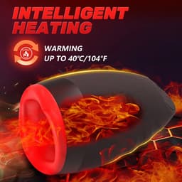 Eikel Masturbator - Verwarmd - Vibrerend - Waterdicht - Oplaadbaar - Penis vibrator — thumbnail 3