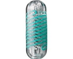 Tenga - Spinner 04 Pixel Masturbator - Transparant/Turquoise