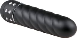 Easytoys Mini Vibrator Gedraaid - Zwart — thumbnail 3