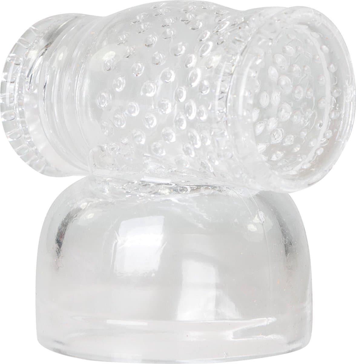 EasyToys - Wand Collection - Opzetstuk met Masturbator - Transparant — afbeelding 1