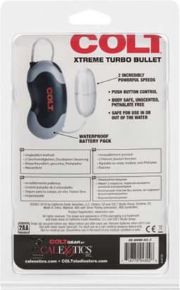 Colt Xtreme Turbo Bullet - Vibrator - Zwart - Ø 30 mm — thumbnail 2