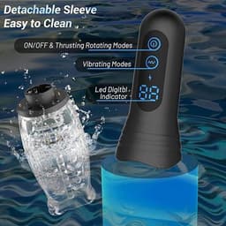 Masturbator 360 Rotation THURSTING Vibration voor mannen- Masturbator – Pocket Pussy – Seks Toys voor mannen - sex speeltje - sex toys voor koppels - sex toys voor mannen zelf aftrekken — thumbnail 2