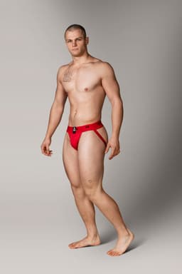 MM Sports The Original Jockstrap 2 inch Reversible Black/Red - MAAT XXL - Heren Ondergoed - Jockstrap voor Man - Mannen Jock — thumbnail 3