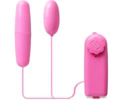 Dubbele Vibratie-Eitjes met Afstandsbediening – Roze – Multi-Speed Stimulator voor Intense Genotservaring