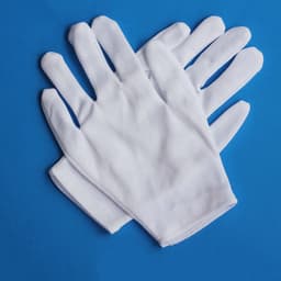 Katoenen handschoenen wit medium 4stuks – 2paar Beschermende Handschoenen - Medium - Gezondheidszorg - Ziekenhuis - Beauty Center, Kapper en Salon Spa Tattoo – Jewelry - eczeem / allergie / handcreme - juweliers / munt handschoen — thumbnail 5