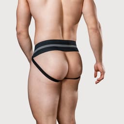 MM Sports The Original No. 10 Jockstrap 3 inch Multipack 1x Black + 1x White - MAAT M - Heren Ondergoed - Jockstrap voor Man - Mannen Jock — thumbnail 3