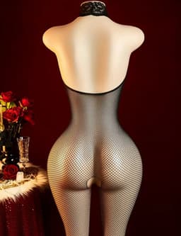 Sexy Bodystocking Vrouw – Open Cups & Open Kruis – Zwart – One Size – Dames Lingerie — thumbnail 2