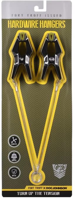 Doc Johnson Hardwire Hangers -/ tepelklem - Zwart — thumbnail 3