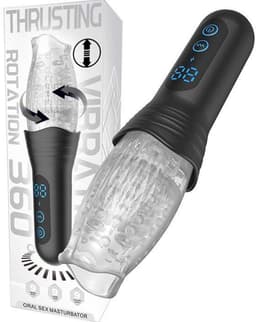 Masturbator 360 Rotation THURSTING Vibration voor mannen- Masturbator – Pocket Pussy – Seks Toys voor mannen - sex speeltje - sex toys voor koppels - sex toys voor mannen zelf aftrekken — thumbnail 1