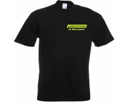 Heren T-shirt Brandweer - Gepersonaliseerd met eigen tekst - Cadeau of Feestkleding