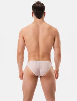 Barcode Berlin Reigi Brief White - MAAT XL - Erotisch Heren Ondergoed - Slip voor Man - Sexy mannen Slip — thumbnail 3