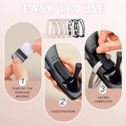 3 Paar Elastische Hoge Hakken Sandalen met Veters en Verstelbare Bandjes voor Dames — thumbnail 3