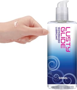 Lusty Glijmiddel op Waterbasis - 500 ml - Dermatologisch Getest - Top Kwaliteit - Met Doseerpompje — thumbnail 1