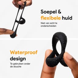 Jespro Cockring en ballsplitter - Siliconen - BPA vrij - Sex Toys voor Mannen - Penisring - Koppels - BDSM - Penis Sleeve - Ballstretcher en Cockringen — thumbnail 4