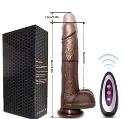 realistische vibrator zijde zacht met zuignap — thumbnail 1