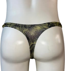 LekkerStout All-Day String - Geel/Zwart - Sexy Herenondergoed | M | ( LS097 ) — thumbnail 3