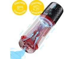 Sensa Automatische Masturbator voor Mannen – Sex Toy Elektrisch - Pocket Pussy - met 9 Zuig- en Vibratie standen - Met Visueel Venster