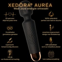 Xedôra® Auréa Wand Massager - Vibrators voor Vrouwen - Krachtige Clitoris Stimulator - 20 Standen - Stil & Discreet - Sex Toys voor Vrouwen - Seksspeeltjes - Ideaal cadeau voor haar - Magic Wand - — thumbnail 4