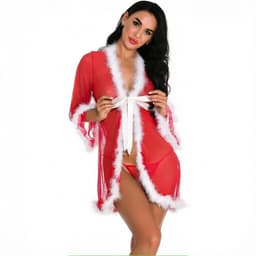 Erotische kerst kleding | Kerstvrouw | Sexy kleding | Lingerie Dames | Feestdagen | Kerstmis | Hoge kwaliteit — thumbnail 2