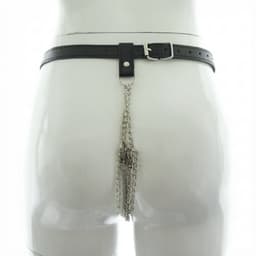 Erotische string - ketting en leder - Mannen en vrouwen - BDSM — thumbnail 3