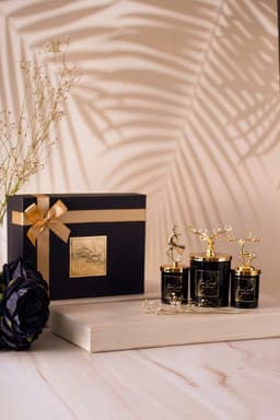 Geurkaarsen Gift Set voor Vrouwen - 3-delige Vanille Geurkaarsen in Elegante Verpakking — thumbnail 1