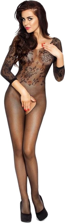 PASSION Jaimy Bond zwarte catsuit met open kruis — thumbnail 1