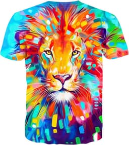 Unisex T-Shirt met 3D Print Korte Mouwen Grafische Zomer Top — thumbnail 3